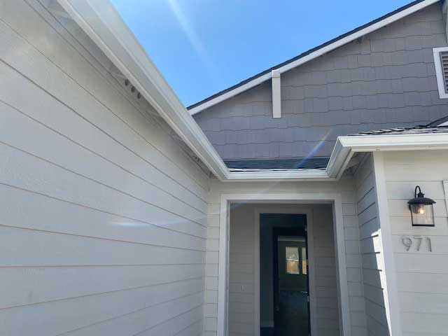 New gutters installed by Precision Seamless Gutters